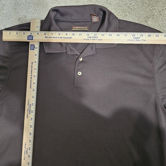 Cubavera solid textured Polo brown - Picture 7 of 7